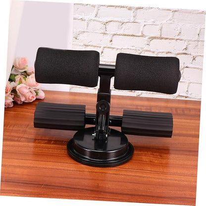 Sit Up Bar Adjustable Indoor Fitness Equipment Crunches Aid with Suction Cup Base Portable Stomach Exercise Tool for Home Gym Suitable for All Fitness Levels