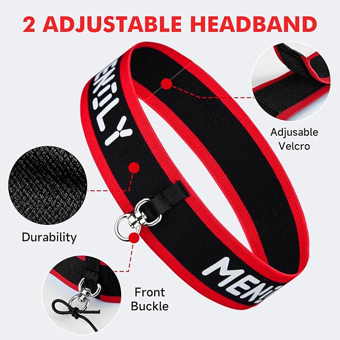 MENOLY Boxing Reflex Ball, Include 3 Boxing Balls and Red Headbands