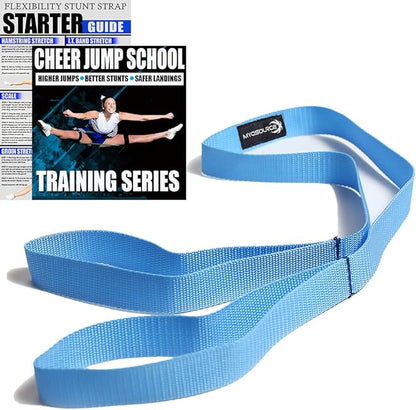 Cheer Kinetic Bands – Leg Resistance Bands for Cheerleaders | Improve Flexibility, Jumps, Stunts & Tumbling | 4-Level Resistance System with 12 Stunt Strap Colors + Digital Training Downloads