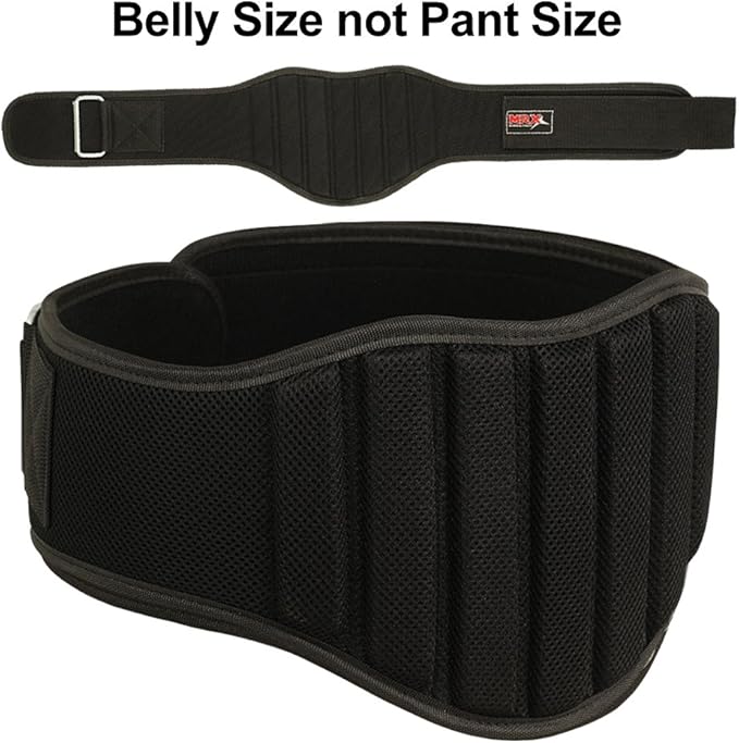 MRX Weight Lifting Belts for Men Fitness Training Gym Back Support Powerlifting Belt 8" Wide Workout Belts for Deadlift, Squat, Weightlifting, Strength Training