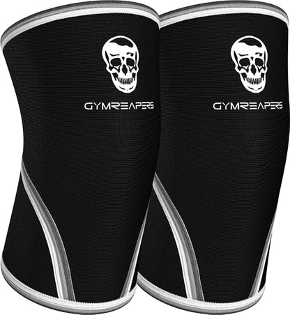Gymreapers Elbow Sleeves for Weightlifting Powerlifting and Bench Press Support and Compression for Tendonitis Pain Relief 5mm Neoprene Training Gear for Men and Women