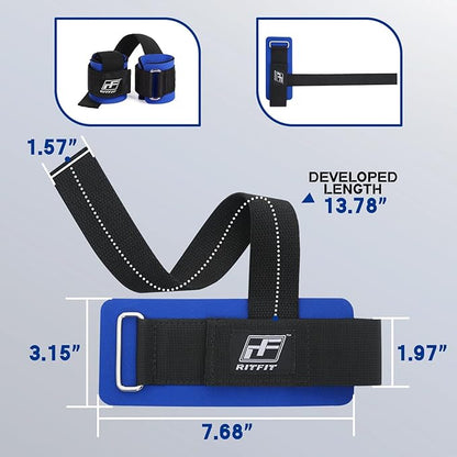 RitFit Wrist Wraps, Wrist Straps for Weightlifting, Wrist Support for Working Out, Bodybuilding, MMA, Powerlifting, Strength Training, Men & Women