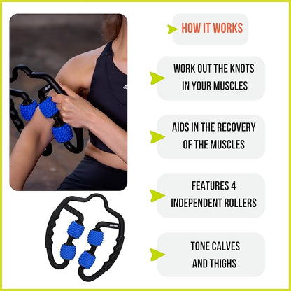 ND Sports Urban Fitness Home Gym Exercise Physio Dual Sided Massage Roller
