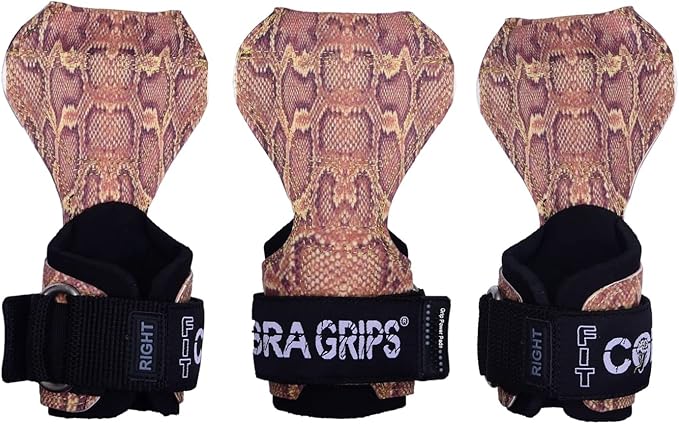 Cobra Grips PRO Weight Lifting Gloves Heavy Duty Straps Alternative with Power Lifting Hooks Padded Wrist Support for Deadlifts & Bodybuilding