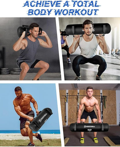 Aqua Bags for Workout 5-45lbs - Ultimate Core Water Weights Aqua Bag - Portable Stability Fitness -Stability, Core and Balance Training - Portable Fitness Equipment - Includes Three Bags