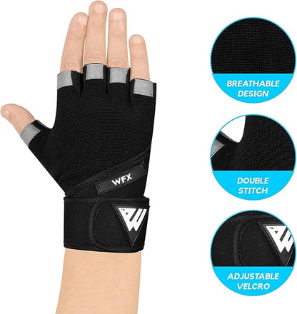 Gym Gloves Training Weight Lifting Gloves for Men Women Wrist Support Padded Extra Grip Palm Protection Fitness Workout Gloves Cycling,Hanging,Pull ups,Breathable