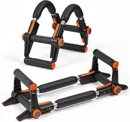 Twister Arm Trainer, Adjustable Chest and Arm Trainer 2 in 1 Gym Workout Equipment for Arm and Chest Muscle Training, Portable Push Up Bar with Anti-Slip Handles for Men Women