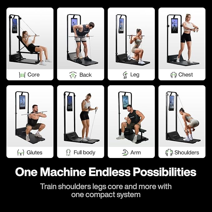Speediance Smart Home Gym, Multi-Functional Gym Machine for Full Body Strength Training, All-in-one Gym Equipment, Digital Weight System, Workout Station, Squat Rack, Gym Monster 2