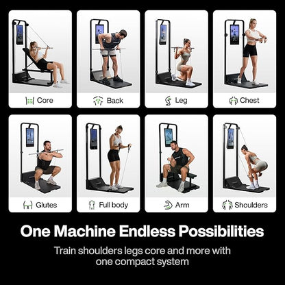 Speediance Smart Home Gym, Multi-Functional Gym Machine for Full Body Strength Training, All-in-one Gym Equipment, Digital Weight System, Workout Station, Squat Rack, Gym Monster 2
