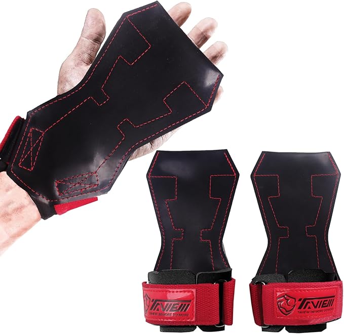 TAVIEW Wrist Straps for Weightlifting for Maximum Grip Support - Lifting Deadlift Strap & Weight Lifting Grips Gloves for Working Out Pull Up Deadlifting & Shrugs