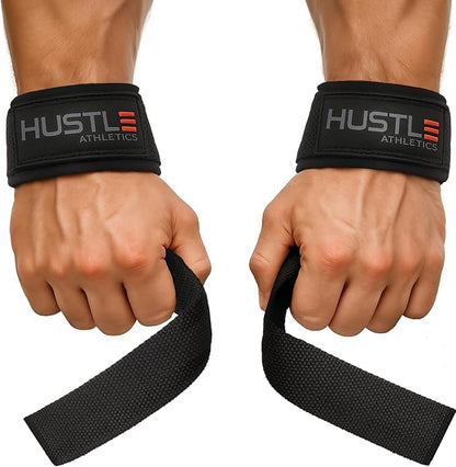 Lifting Straps for Weightlifting & Deadlifts – 21" Wrist Straps with Thick Neoprene Padding – Pro Heavy Duty Gym Wrist Wraps for Powerlifting, Bodybuilding & Strength Training for Men & Women