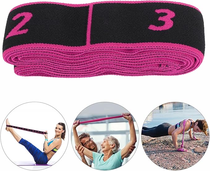 Elastic Exercise Bands, Physical Therapy Bands Yoga Stretching Strap Exercise Accessory Elastic Strap for Home Gym Fitness