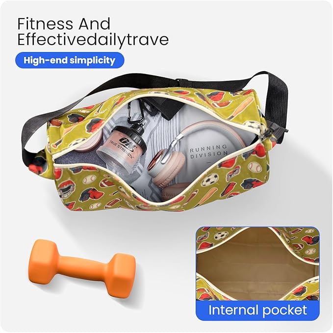 C&F BOGMOST Small Gym Bag for Women & Men,Small Lightweight Duffel Bag Carry On Bags Mini Duffel Travel Bag Waterproof Sports Bags for Workout/Sport/Trave,Sporty Style