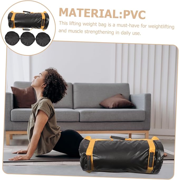 Kisangel Weight Lifting Bag for Men and Women Wear Resistant Gym Sandbag for Strength Training and Muscle Building Versatile Fitness Weight Bag for Weightlifting Exercises