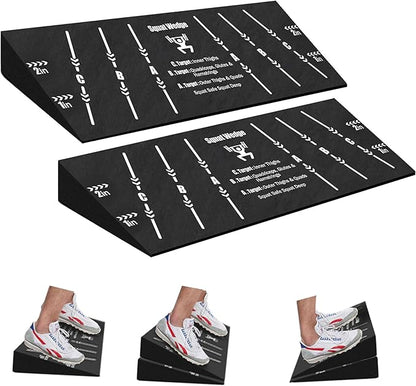 Squat Wedge Block One Piece: Heel Elevated Slant Board for Squats Weightliting Home Gym Squat Wedge