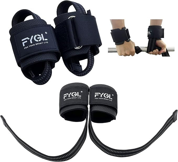 Weight-Lifting-Straps - Neoprene Padded Wrist Support with Nylon Dura Grip, Wrist Wraps for Weightlifting, Powerlifting, Deadlift & Strength Training
