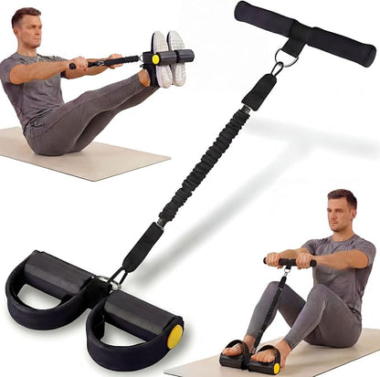 Upgraded Pedal Resistance Band with Handle - Fashion Puller Exercise Tool, Thickened Built-in Latex Tube Pedal Resistance Device & Soft Nitrile Rubber Anti-Slip Footrest for The Core/Arms