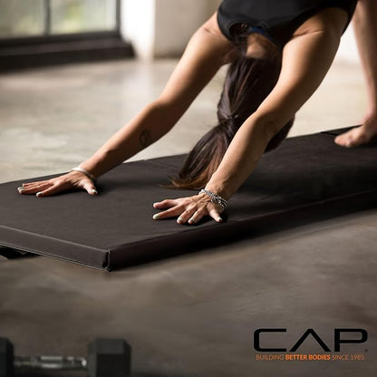 CAP Barbell All Purpose Folding Anti Tear Exercise Training Aerobic Fitness Gym & Gymnastics Balance Mat | Multiple colors