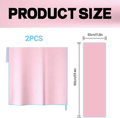 Gym Towels for Women,Workout Towels Quick Dry Towel,Yoga Towel for Hot Yoga Non Slip,Sweat Towel for Gym(2pcs,Pink)