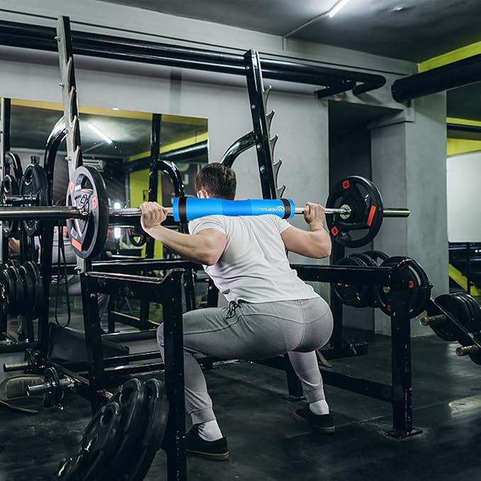 Barbell Pad Squat Pad for Squats—Squat Bar Pad—Great for Weightlifting,Lunges and Hip Thrusts—Foam Sponge Pad—Fit Standard and Olympic Bars Perfectly