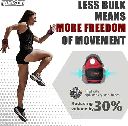 Frelaxy Wrist Weights with Thumb Loops Lock for Men Women 1lb*2 2lbs*2 3lbs*2 Ankle Weights Weighted Gloves for Running Strength Training Yoga Walking Exercises
