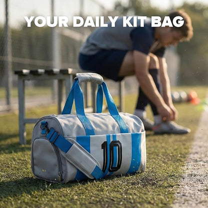 Gym Bag for Men Women, Carry On Sports Duffel Bag for Travel, Soccer Gear Bag with Shoe Compartment