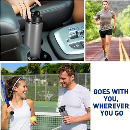 CHENGU Water Bottle Bulk 20 oz Aluminum Reusable Bottles Lightweight Snap Lid Water Cups Easy Carry Leak Proof Travel Tumbler for Gym Sports Camping Hiking Fishing