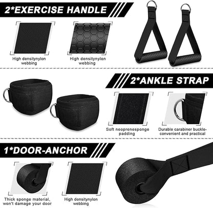 Resistance Bands for Working Out,150LBS Exercise Bands with Handles,Workout Bands for Men Women, Fitness Bands Set for Muscle Training, Strength, Slim, Yoga, Home Gym Equipment