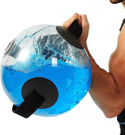 Aqua Bag Water Weights, Portable Fitness Water-Filled Weight Bags with Handle for Muscle Exercise, Adjustable Aqua Training Ball for Workout