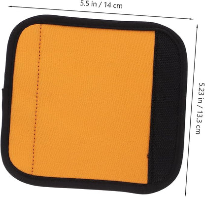 2pcs Portable Nonskid Barbell Mat Removable Cover for Horizontal Bars Anti-slip Grip Protector for Weight Lifting Hip Thrusts and Dumbbells Orange
