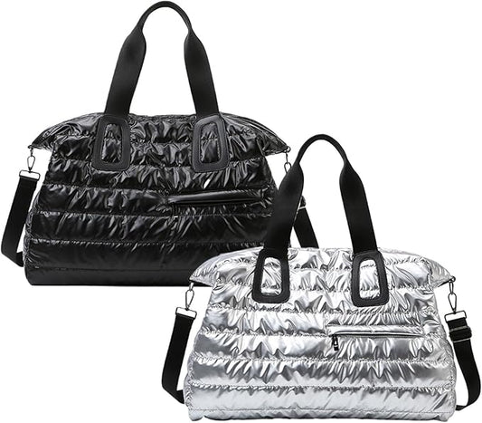 Gym B'ag, Waterproof Fabric, 52x35x22cm, Travel Duffle Holdall With Padded Shoulder Strap, Sports Gym B'ag With Wet Pocket, Spacious Design, For Outdoor, Travel, Workout, Fitness, Swimming, Yoga