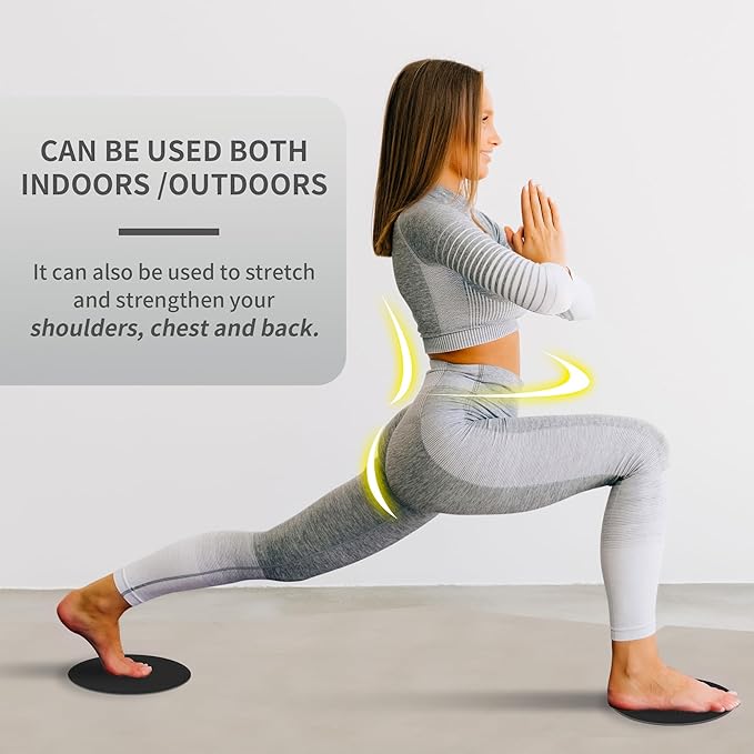 Sliders for Working Out, Exercise Sliders, Workout Sliders, Workout Sliders Disc, Core Sliders for Working Out 2PCS (Black)