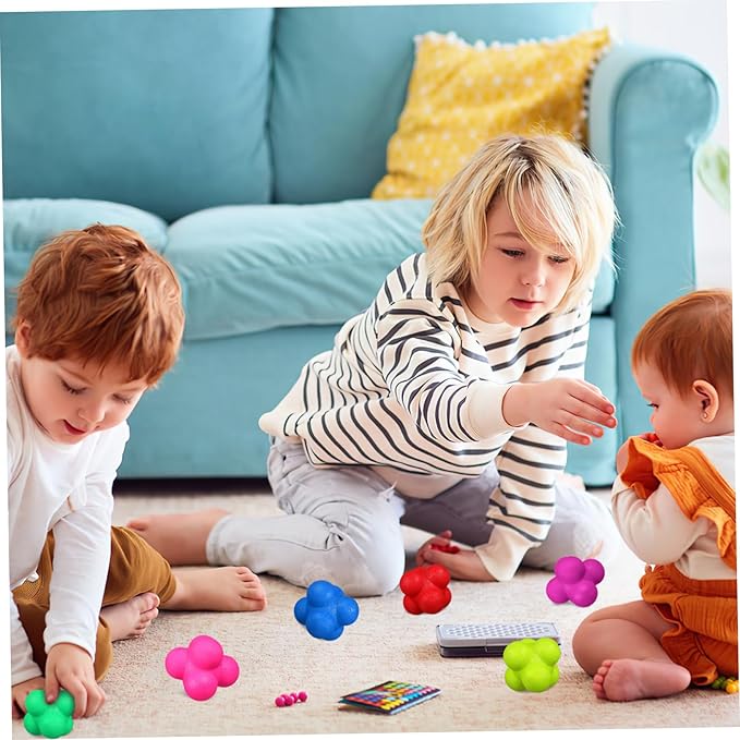 Happyyami 6pcs Hexagonal Reaction for Agility Training Multi Exercise for Sports Improve Reflexes and Hand-Eye Coordination Lightweight and Portable Fitness Equipment