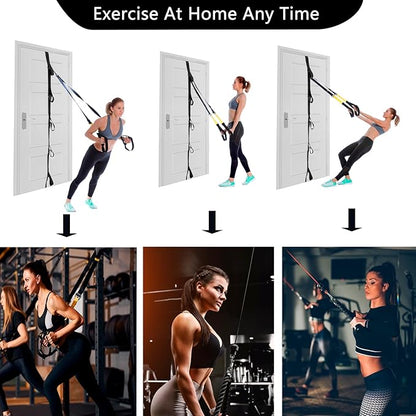 Door Anchor for Resistance Bands Exercise: Secure Multi Point Anchor Gym for Home Fitness, Portable Workout Resistance Band Door Anchors