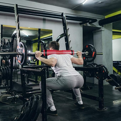 Barbell Pad Squat Pad for Squats—Squat Bar Pad—Great for Weightlifting,Lunges and Hip Thrusts—Foam Sponge Pad—Fit Standard and Olympic Bars Perfectly