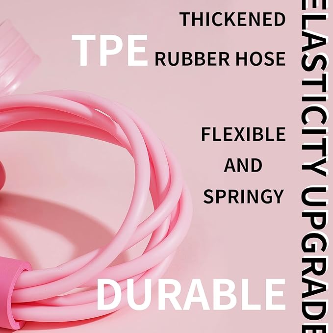 Multifunction Tension Rope, 6-Tube Elastic Resistance Bands, Pedal Resistance Band with Handles, Natural Latex Exercise Bands for Abdomen Waist Arm Leg Stretching & Fitness Training