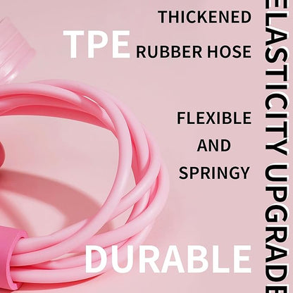 Multifunction Tension Rope, 6-Tube Elastic Resistance Bands, Pedal Resistance Band with Handles, Natural Latex Exercise Bands for Abdomen Waist Arm Leg Stretching & Fitness Training