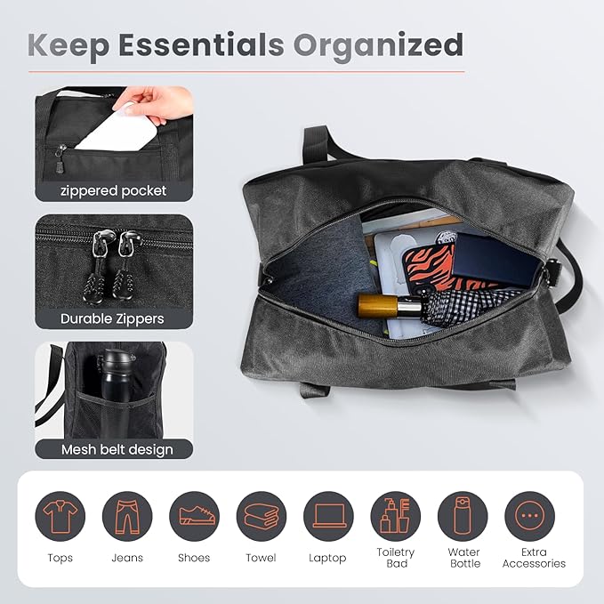 14 inch Small Gym Bag for Women & Men- Mini Duffel Bag Lightweight Carry On Bag Sports Bag for Travel,Sport,Workout-Red