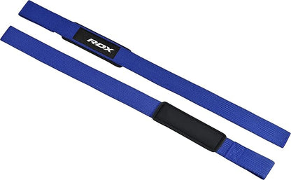 RDX Lifting Straps for Weightlifting –100% Cotton Heavy Duty Gym Wrist Strap with 5MM Neoprene Padding, 60CM Anti-Slip Hand Grip Wraps for Deadlifts Powerlifting Workouts Strength Training, Men Women