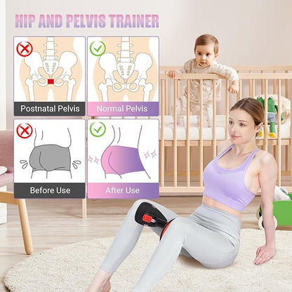 Thigh Trainer for Women, 15-70LB Adjustable Resistance Inner Thigh Exerciser for Pelvic Floor Muscle Repair, Thigh Workout Kegel Exercise Equipment for Shaping, Yoga & Weight Loss at Home Gym