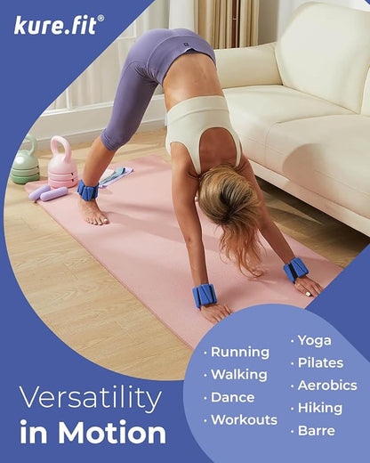 Pilates Weight | Wrist & Ankle Weights for Women | Weighted Bangles | 1LB/ 2LB Each (Set of 2)