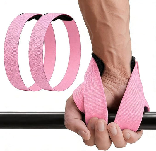 Weight Lifting Straps Anti-Slip Padded Wrist Wraps - Heavy Duty Gym Wrist Support for Deadlift Powerlifting Strength Training - Universal Fit for Men Women
