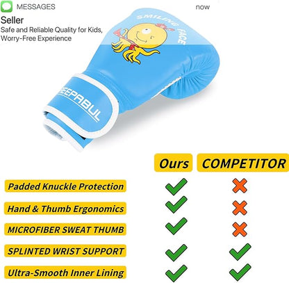 Upgrade Kids Boxing Gloves for 3-8 Year Boys and Girls, Toddler Boxing Gloves for Kids Training, Boxing Gloves Kid Sparring for Punching Bag, Kickboxing, Muay Thai, MMA