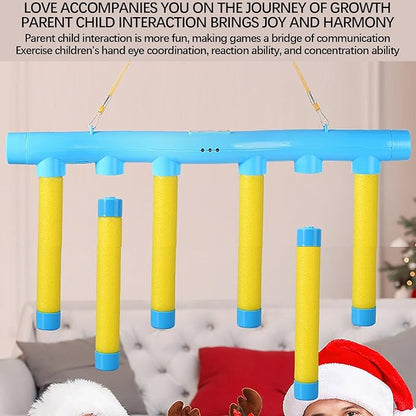 Reflex Challenge, Catch All Drop Sticks, Reaction Training Toy with Remote Control for Kids and Adults, 3 Adjustable Speed Hand Eye Coordination Training Game