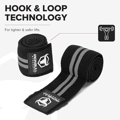 Elbow Wraps for Weightlifting (1 Pair) - 50" Elastic Elbow Braces for Weight Lifting - Elbow Support for Bench Press, Powerlifting, Fitness, & Gym Workout - Gym Elbow Straps Weightlifting - Elbow Compression Strap Brace