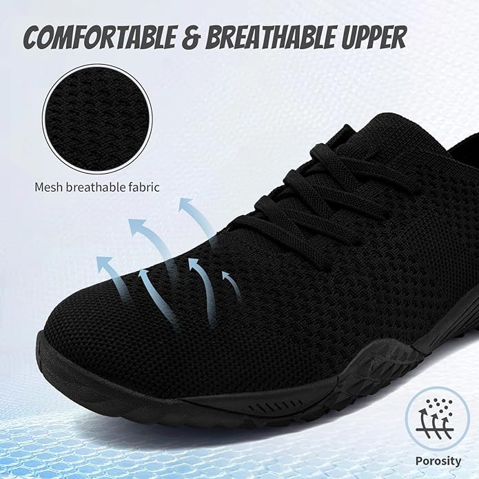 WCIDFY Barefoot Shoes Women Zero Drop Gym Walking Shoes Non Slip Minimalist Tennis Lightweight Breathable Yoga Sneakers