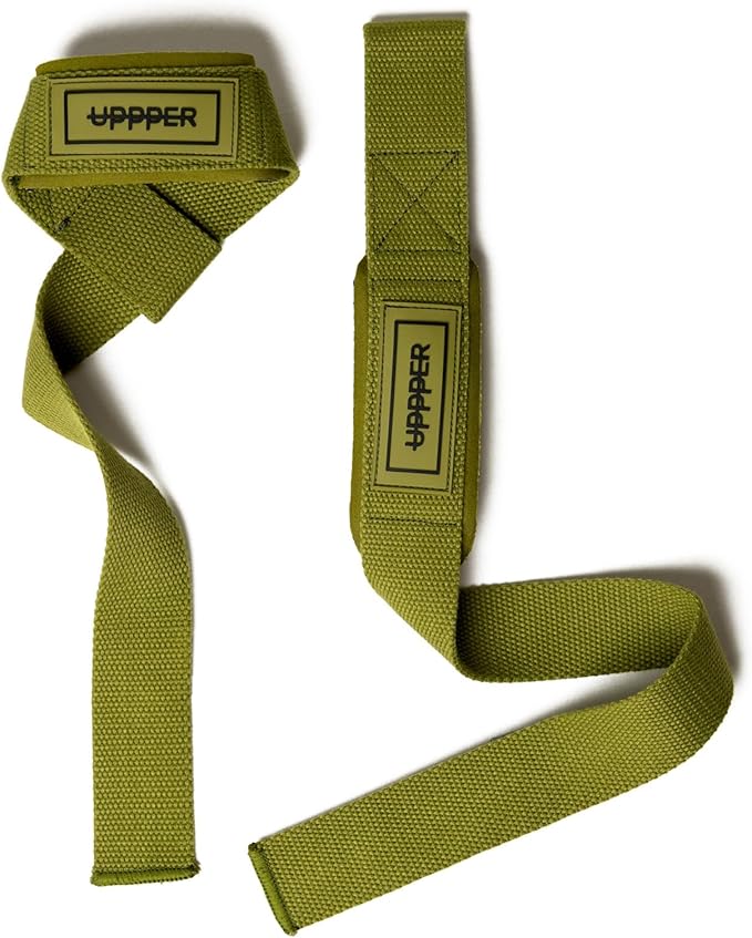 UPPPER Lifting Straps for Weightlifting – 22" Cotton Wrist Straps with Neoprene Padding for Deadlifts, Pullups, Gym Workouts – For Men & Women | Premium Fitness Gear