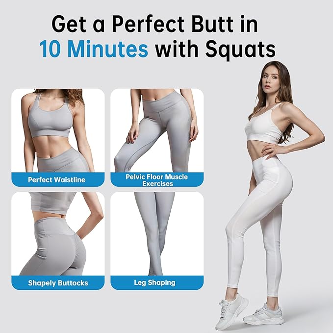 Deep Squat Machine, with Roman Chair Function, Adjustable Glutes Trainer Machine, Core & Abs for Low Impact Lower Body Workouts, Home Gym Push-Up Exercises, Easy to Assemble, 300Lbs Capacity