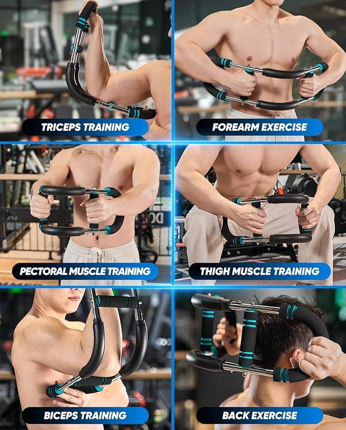2026 New Saker PowerTwist Arm Trainer, Adjustable Forearm Strengthener, Arm Exercise and Chest Workout Equipment for Home Gym, for Men, Ideas for Fitness Enthusiasts
