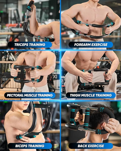 2026 New Saker PowerTwist Arm Trainer, Adjustable Forearm Strengthener, Arm Exercise and Chest Workout Equipment for Home Gym, for Men, Ideas for Fitness Enthusiasts